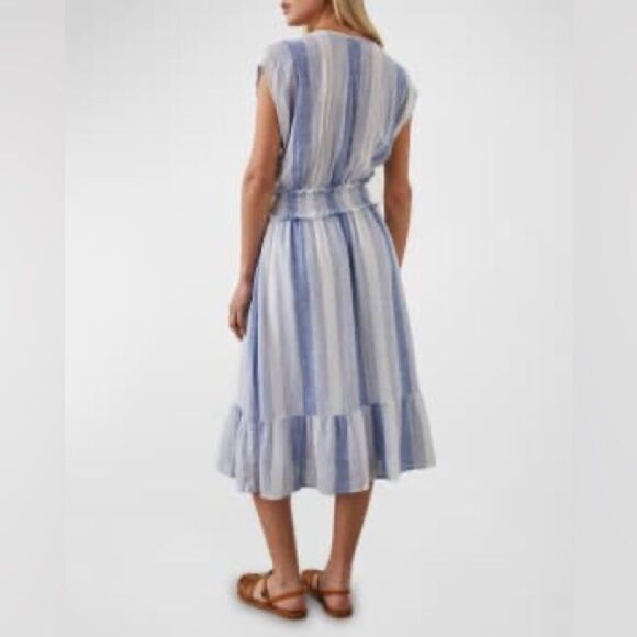 Rails Nevis Stripe Ashlyn Midi Dress Size M - Picture 12 of 13